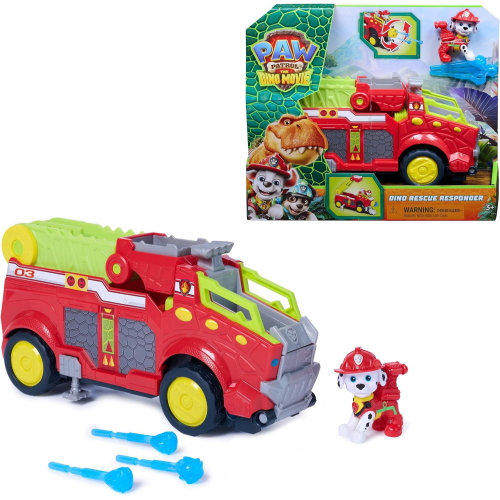 PAW PATROL- DINO- VEICOLO DELUXE MARSHALL