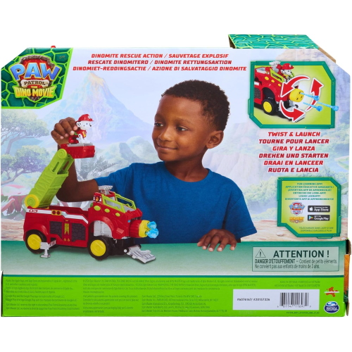 PAW PATROL- DINO- VEICOLO DELUXE MARSHALL