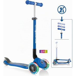 MONOPATTINO- 3R- GLOBBER- PRIMO FOLDABLE LIGHTS-  NAVY BLUE