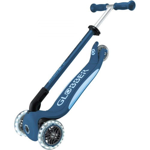 MONOPATTINO- 3R- GLOBBER- PRIMO FOLDABLE LIGHTS- PLUS-  PETROL BLUE 
