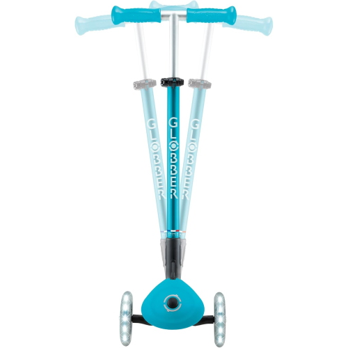MONOPATTINO- 3R- GLOBBER- PRIMO FOLDABLE LIGHTS- PLUS-  AQUA