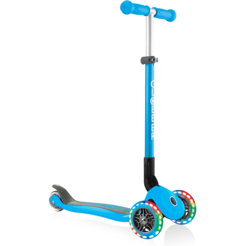 MONOPATTINO- 3R- GLOBBER- PRIMO FOLDABLE LIGHTS-  SKY BLUE