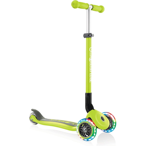 MONOPATTINO- 3R- GLOBBER- PRIMO FOLDABLE LIGHTS-  LIME GREEN