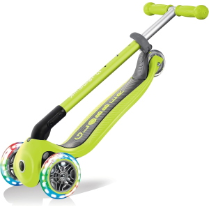 MONOPATTINO- 3R- GLOBBER- PRIMO FOLDABLE LIGHTS-  LIME GREEN