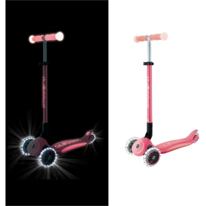 MONOPATTINO- 3R- GLOBBER- ELITE GLOW  LIGHTS- PLUS-  PASTEL PINK 