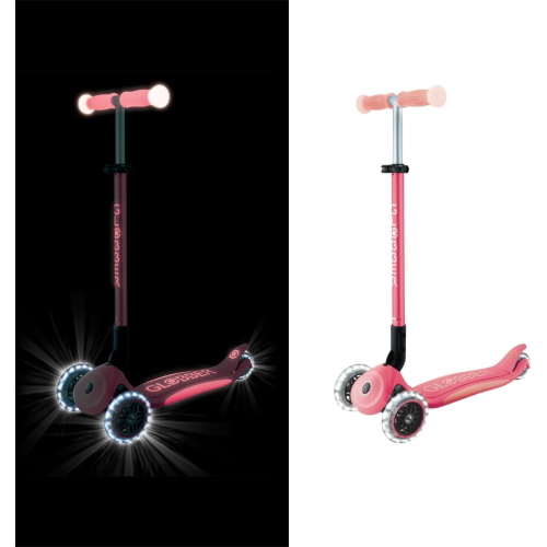 MONOPATTINO- 3R- GLOBBER- ELITE GLOW  LIGHTS- PLUS-  PASTEL PINK 