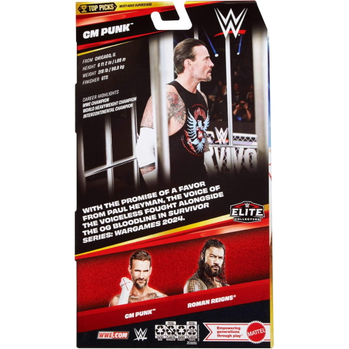 WWE - PERS. ELITE TOP PICKS- CM PUNK