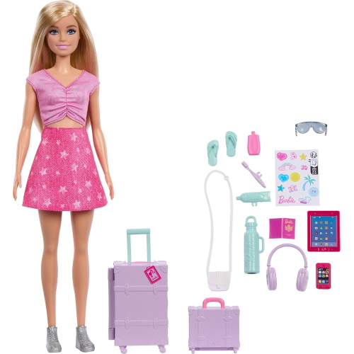 BARBIE - FAMILY & FRIENDS - MALIBU´C/ 10 PZ ACC.