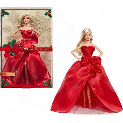 BARBIE - COLLEZ- HOLIDAY - ABITO ROSSO 