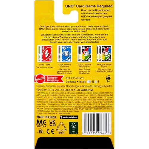 CARTE - UNO PACK ESTENSIONE- SCAMBIA