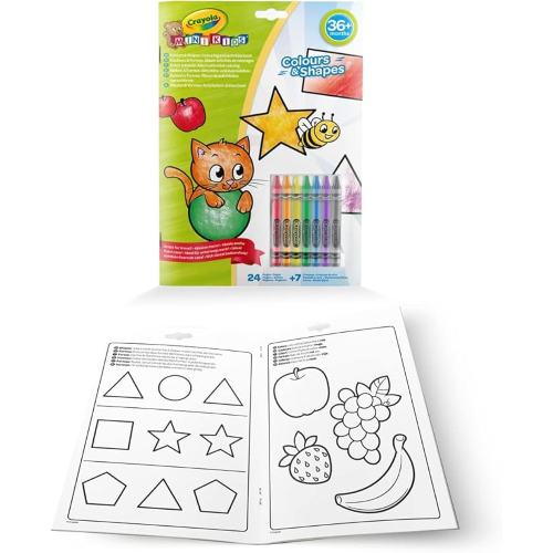 ALBUM DA COLORARE CON PASTELLI COLOR&SHAPE MINI KIDS