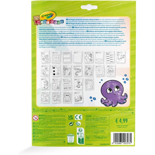 ALBUM DA COLORARE CON PASTELLI COLOR&SHAPE MINI KIDS