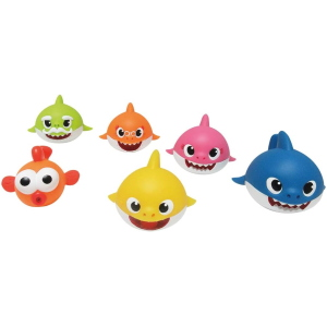 BABY SHARK - SET 6 PERS. GOMMOLOSI IN BARATTOLO