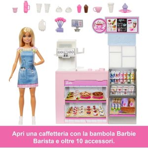 BARBIE - COFFEE SHOP W/DOLL 