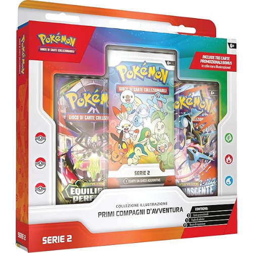 CG- POKEMON- COLLEZ. ILLUSTRAZIONE PRIMI COMPAGNI AVVENTURA