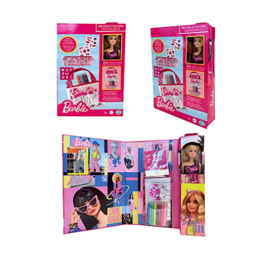 BARBIE - ODS - DECORA E COLORA C/BARBIE INCLUSA