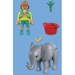 PLAY ZOO - ANIMALS & FRIENDS - CUCCIOLO DI ELEFANTE CON CUSTODE