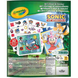 ALBUM ADESIVI COLORING - SONIC