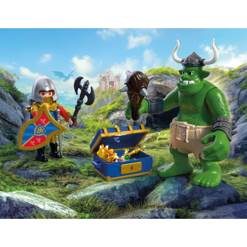 PLAY- KNIGHTS - TROLL CON TESORO DEI CAVALIERI DEL LEONE