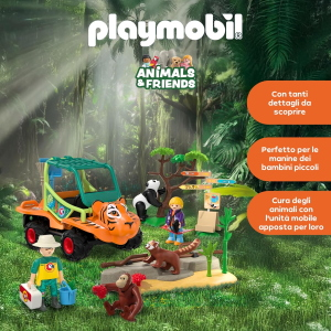 PLAY ZOO - ANIMALS & FRIENDS - GUARDIANO DI ZOO C/VEICOLO