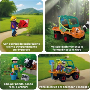 PLAY ZOO - ANIMALS & FRIENDS - GUARDIANO DI ZOO C/VEICOLO
