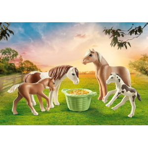PLAY HORSE W.- 2 PONY CON PULEDRI