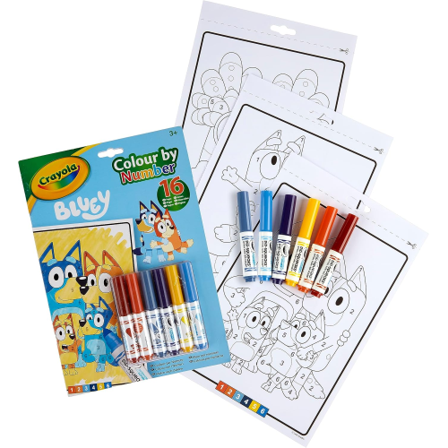 ALBUM DA COLORARE CON I NUMERI BLUEY