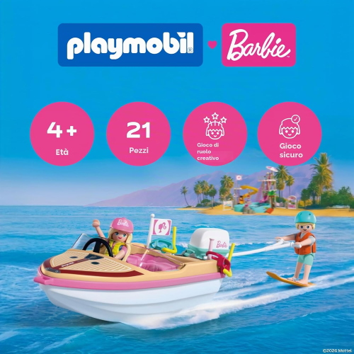 PLAY- BARBIE - BARCA DELL'AVVENTURA