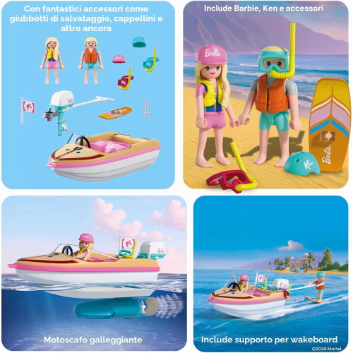 PLAY- BARBIE - BARCA DELL'AVVENTURA