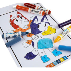 ALBUM DA COLORARE CON I NUMERI BLUEY