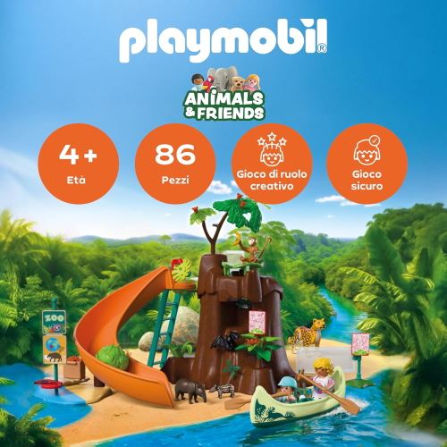 PLAY ZOO - ANIMALS & FRIENDS - GITA NELLA GIUNGLA