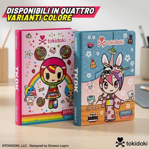 DIARIO AG. 026 - TOKIDOKI 16M- AZZURRO