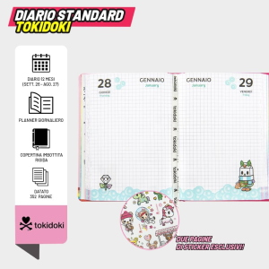 DIARIO AG. 026 - TOKIDOKI 16M- FUXIA