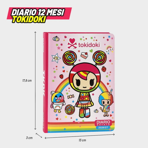 DIARIO AG. 026 - TOKIDOKI 16M- FUXIA