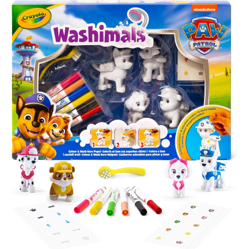 WASHIMALS - PETS SET CON ADESIVI PAW PATROL