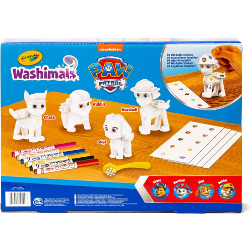 WASHIMALS - PETS SET CON ADESIVI PAW PATROL