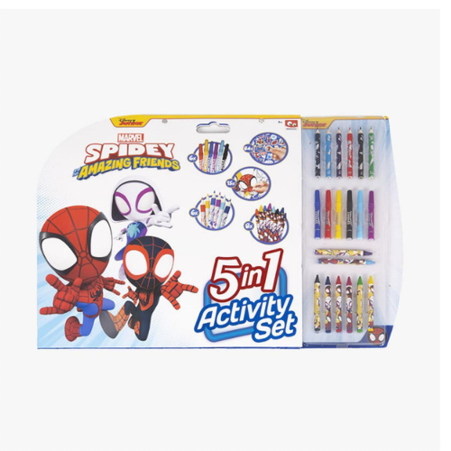 BLOCCO ACTIVITY 5 IN 1 COLORI - SPIDEY