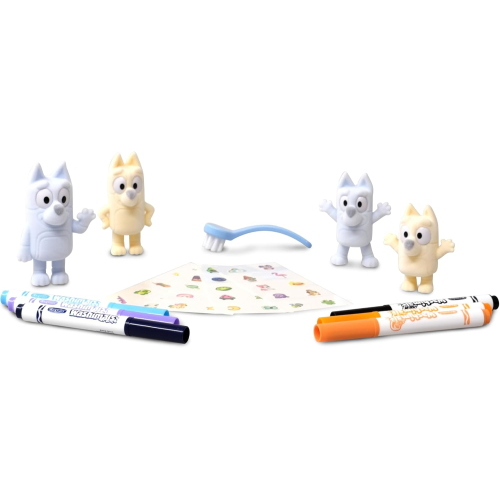 WASHIMALS - PETS SET CON ADESIVI LABABILI BLUEY