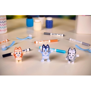 WASHIMALS - PETS SET CON ADESIVI LABABILI BLUEY