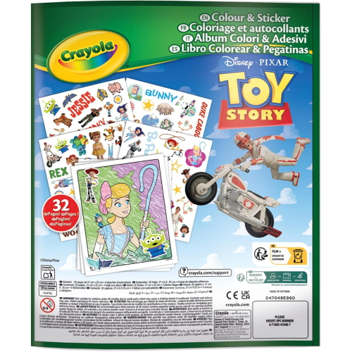 ALBUM ADESIVI COLORING - TOY STORY