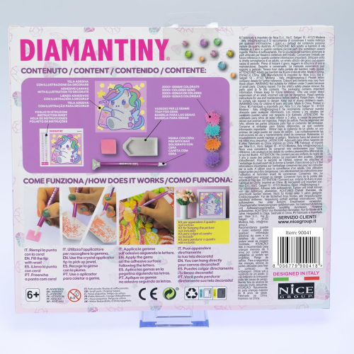 NICE - DIAMANTINY KAWAAII UNICORN QUADRETTO S2
