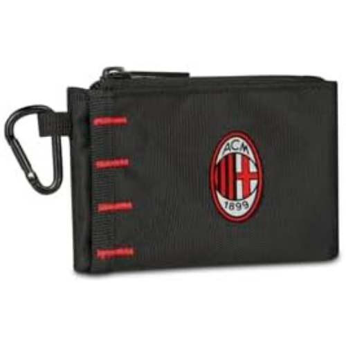 MILAN - PORTAMONETE CON MOSCHETTONE ROSSONERI 