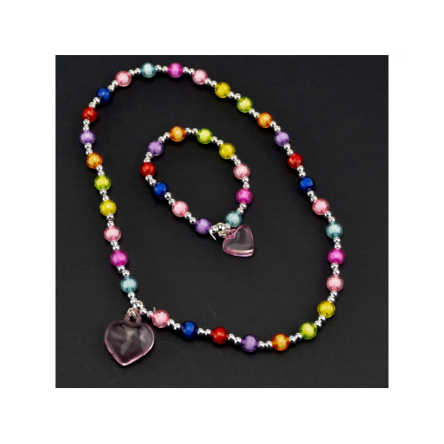 NICE PRECIUS- COLLANA E BRACCIALE COLORFUL HEART