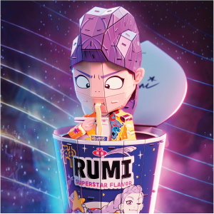 K-POP DEMON HUNTERS- PZL 3D 200 PZ RUMI IN UNA CIOTOLA DI RAMYEON