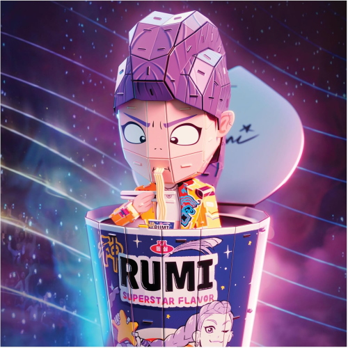 K-POP DEMON HUNTERS- PZL 3D 200 PZ RUMI IN UNA CIOTOLA DI RAMYEON