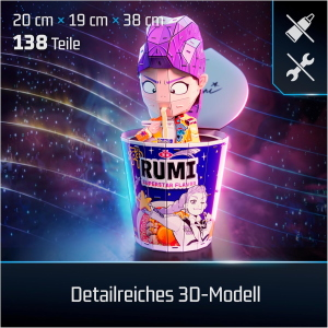 K-POP DEMON HUNTERS- PZL 3D 200 PZ RUMI IN UNA CIOTOLA DI RAMYEON