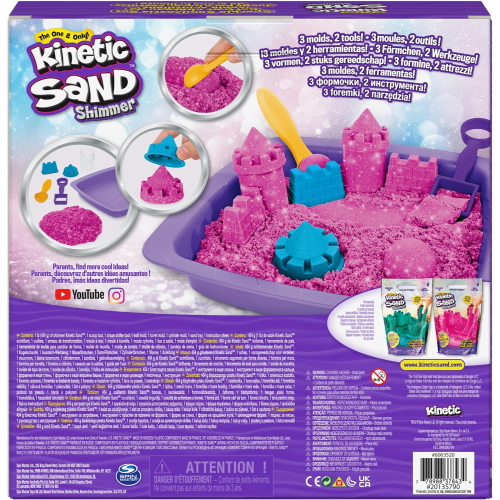 KINETIC SAND - CASTELLO DI SABBIA SHIMMER ROSA
