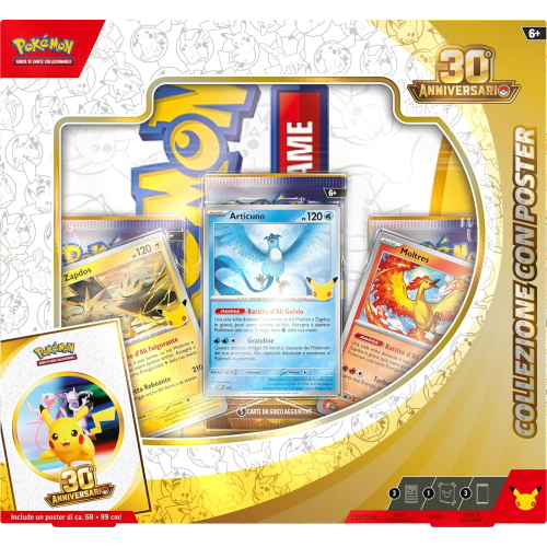 CG- POKEMON- 30° ANNIVERSARIO- C/POSTER