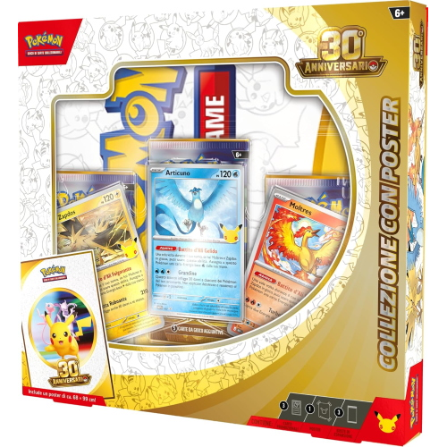 CG- POKEMON- 30° ANNIVERSARIO- C/POSTER