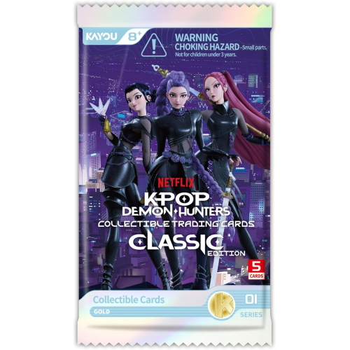K-POP- CARTE DEMON HUNTERS BUSTINA 5 PZ